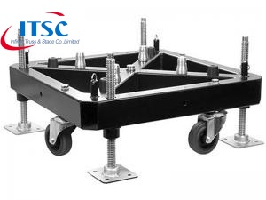 truss Steel plate base with wheels for roof truss