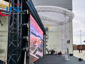 4m Dia Circular Flat Roof Trusses Structure for Screens