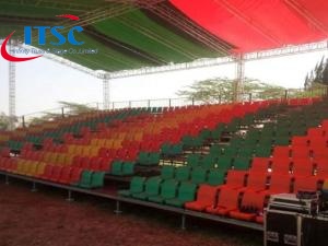 12x8m Portable Bleacher Seat with stage roof cover