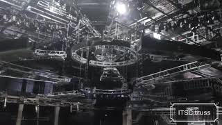 How do you set up a nightclub with box truss rigging?