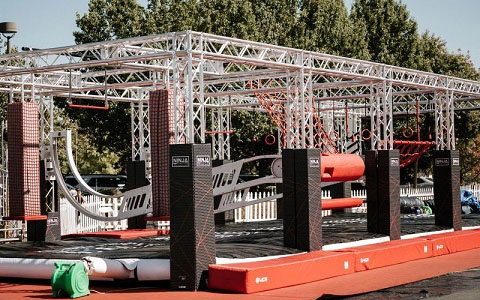 Ninja Obstacle Course Truss Structures for gym for sale