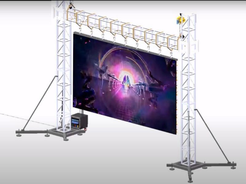 How to install LED Screen  Wall Truss Rigging Ground Support