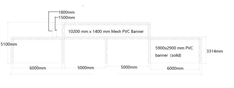 Box Truss banner stand