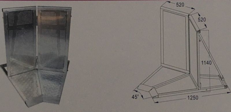 Crow barrier dimensions