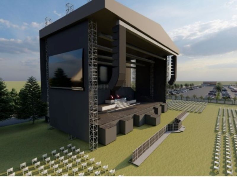 Outdoor concert stages