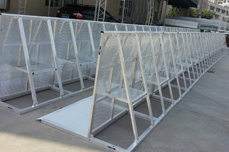 concert stage barrier fence