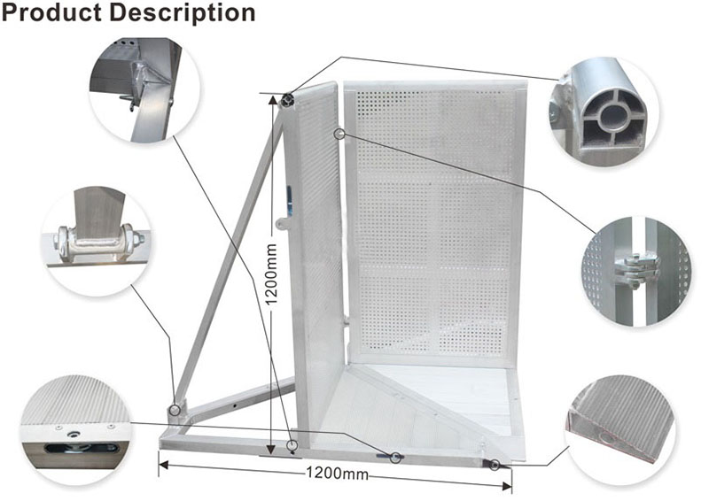 concert stage barrier corner uk