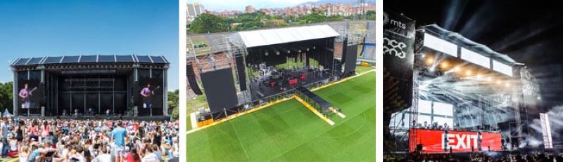 temporary stage roof truss