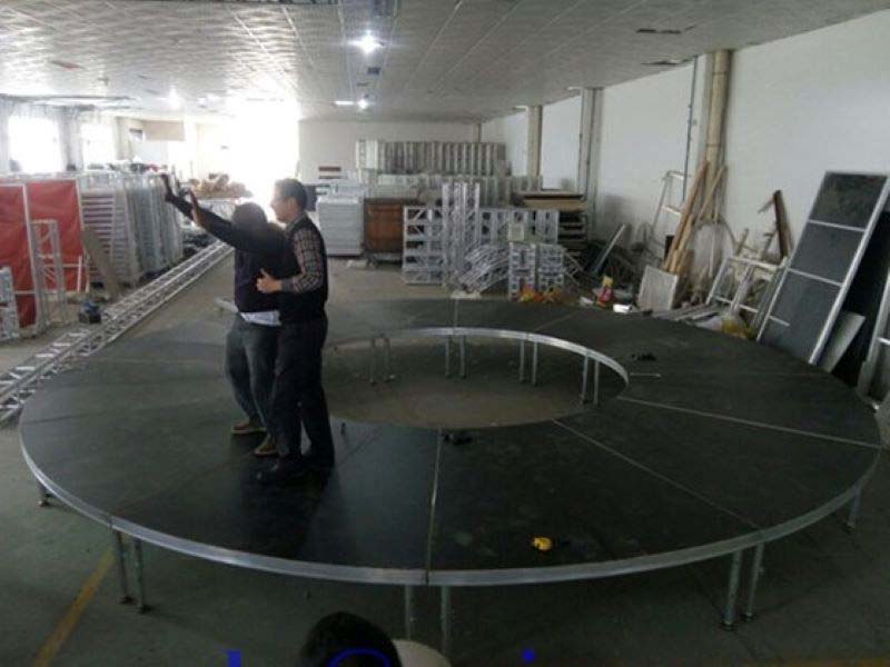 round stage platform rental