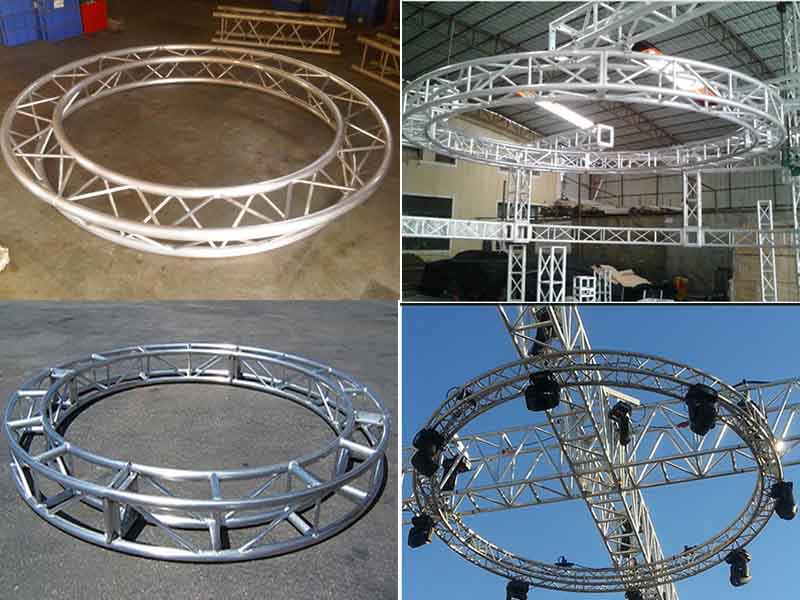 circle lighting truss indoor