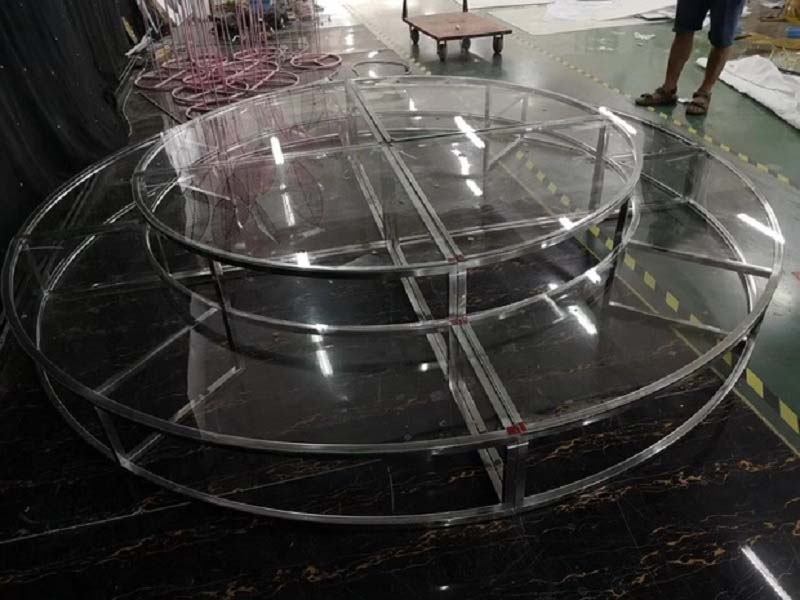 acrylic glass stage flooring