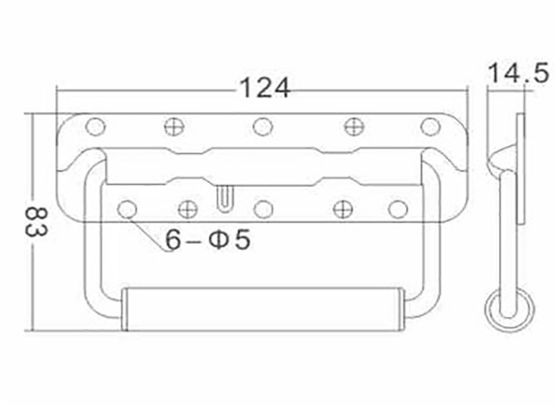 mount handle spring loaded bail mount