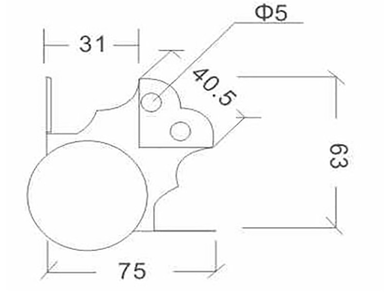 aluminum case angle offset