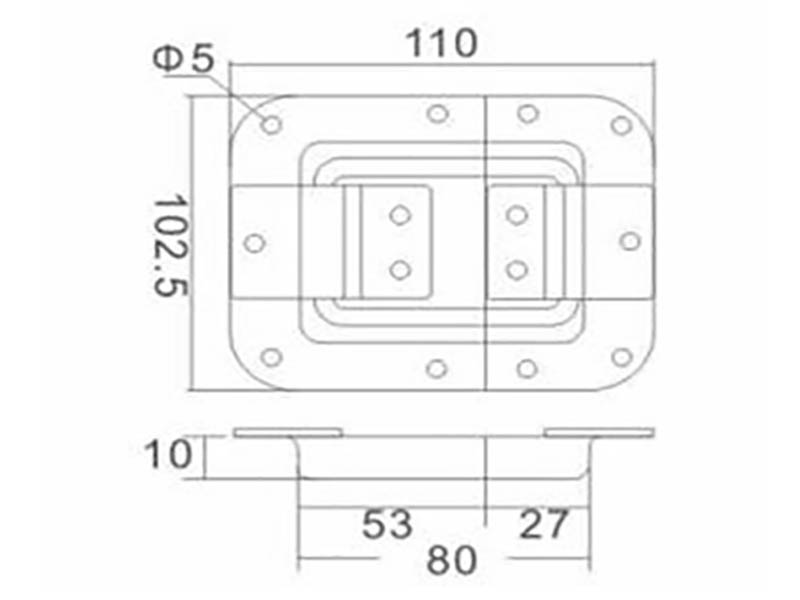 medium lid stay stainless steel