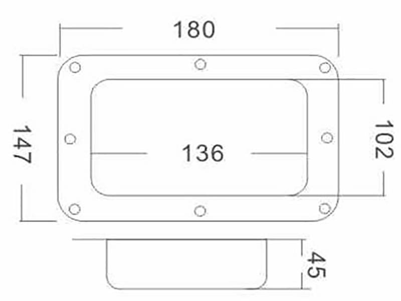 recessed castor dish rack