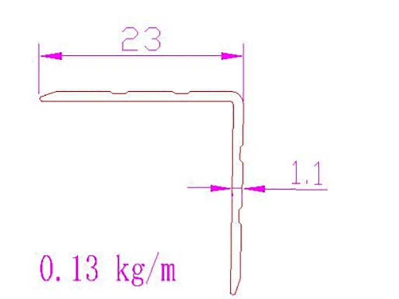 extruded aluminum angle for sale