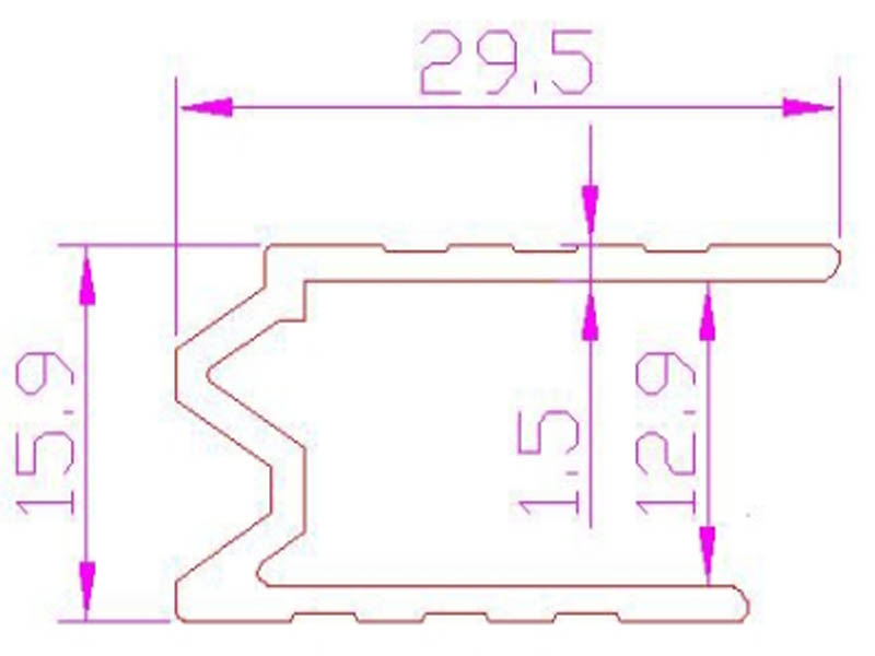 aluminum edge extrusion