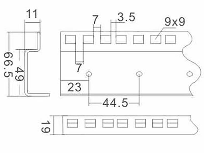 19 inch rack rails