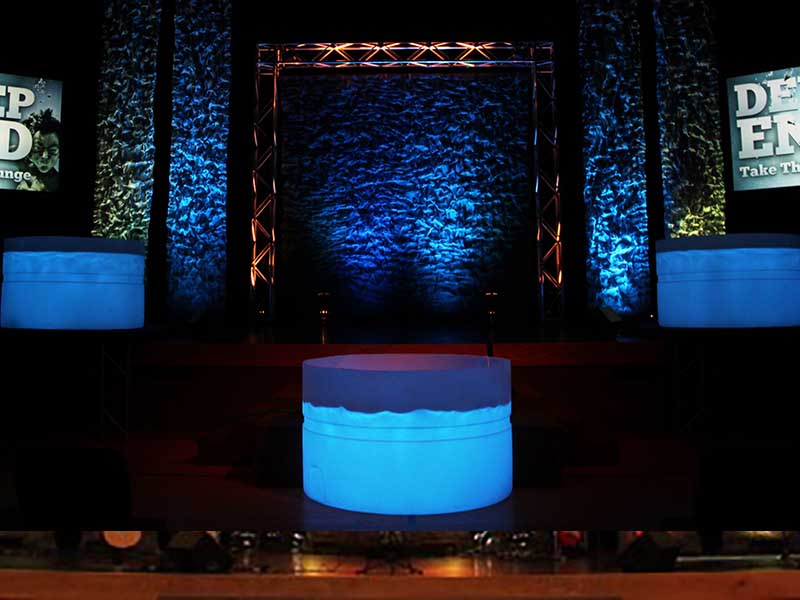 christmas stage design for church