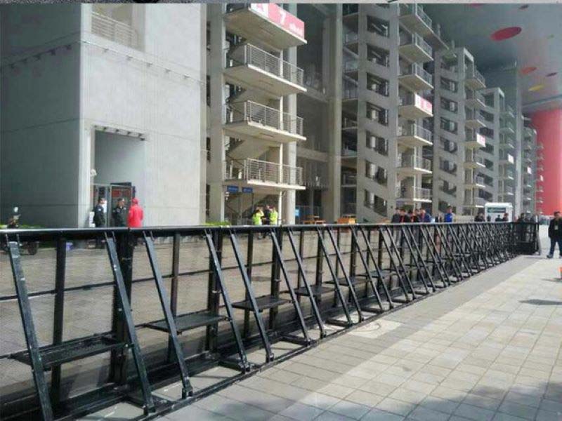 concert stage barrier crowd at a concert