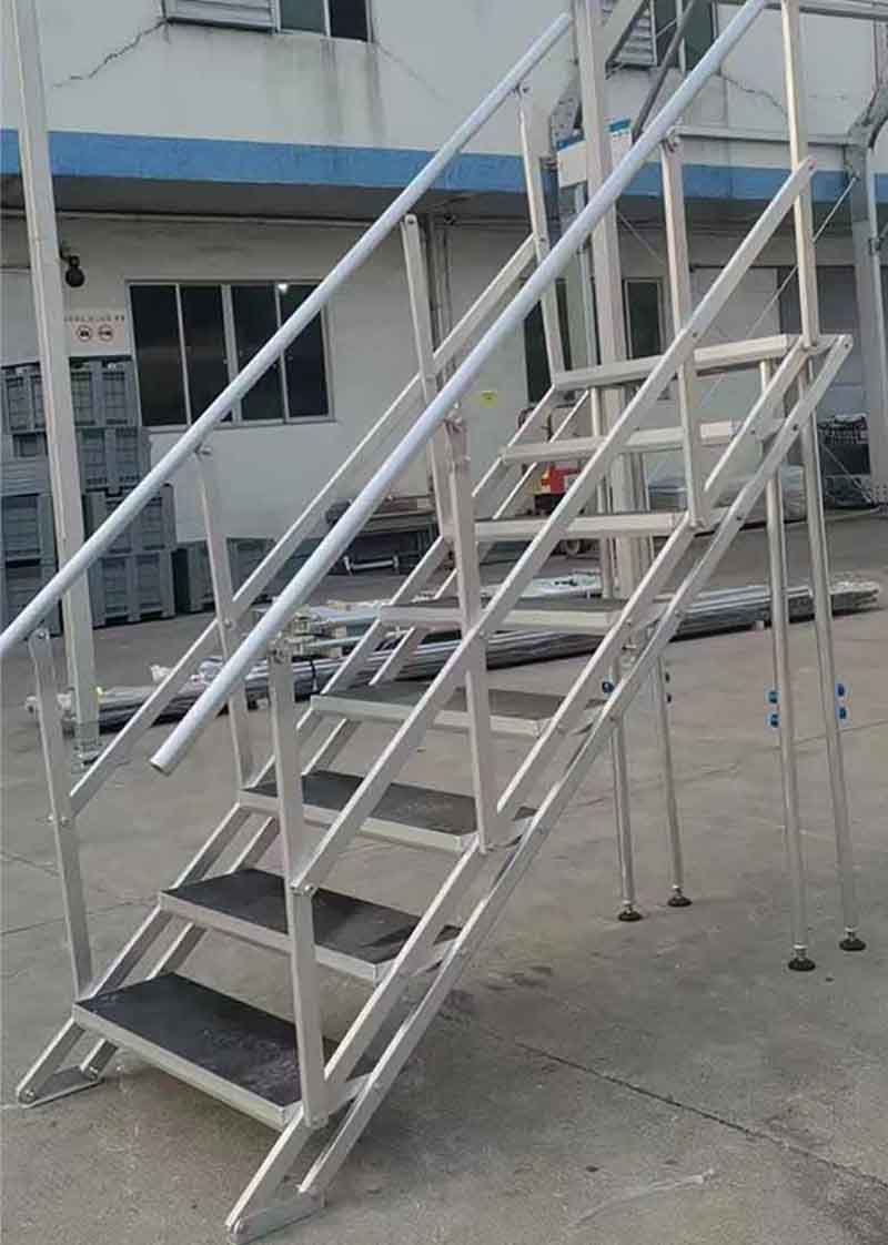 Aluminum portable stage stairs 