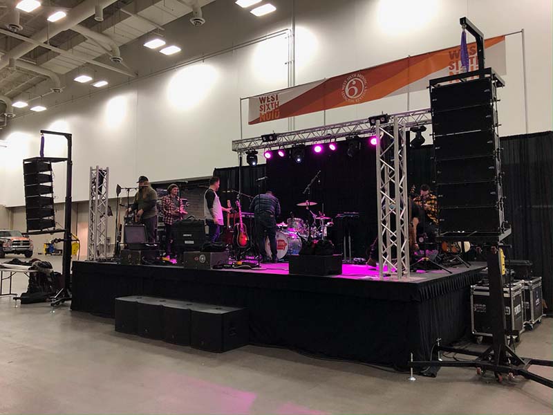 line array truss stand