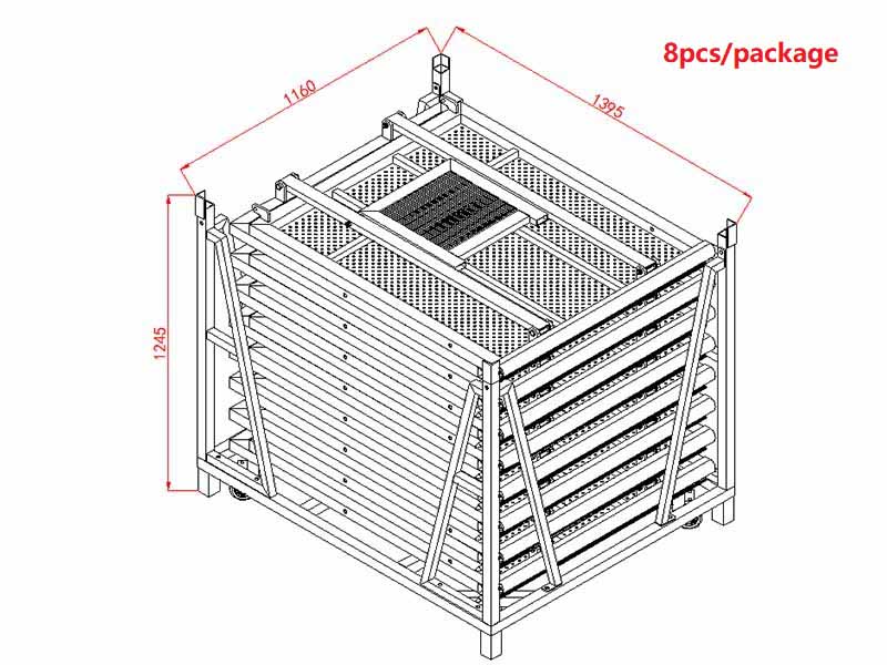 aluminum barrier cart trolley