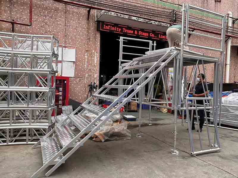 portable stage stairs equipment