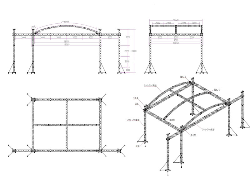 arched truss roof