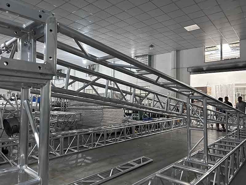 stage truss roof tested