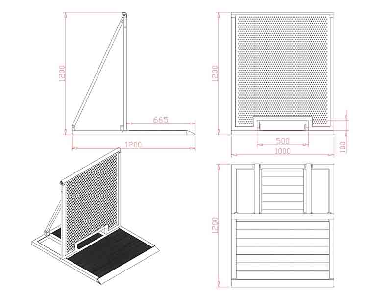 Cable cross barrier design