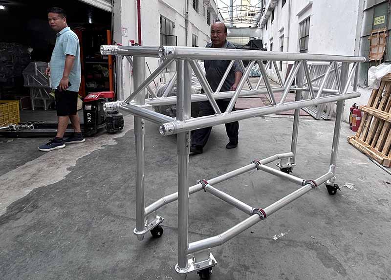 pre rig truss installation