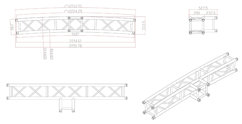 Truss corner design