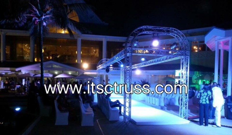 customizable circular truss for wedding