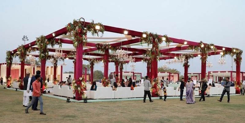 box truss for stage wedding setup