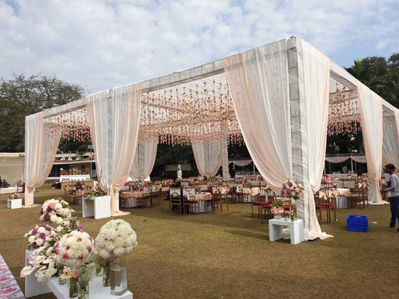 outdoor wedding box truss