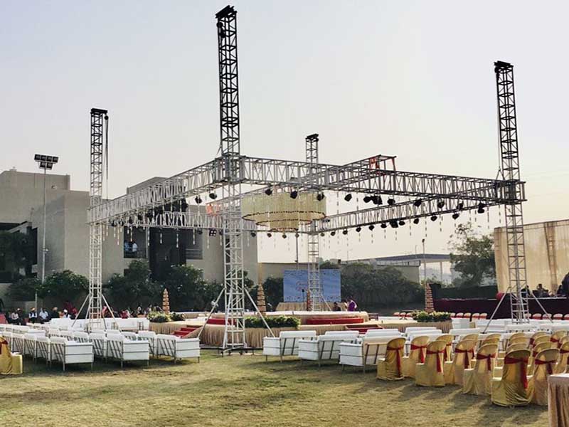 aluminum box truss for wedding stage