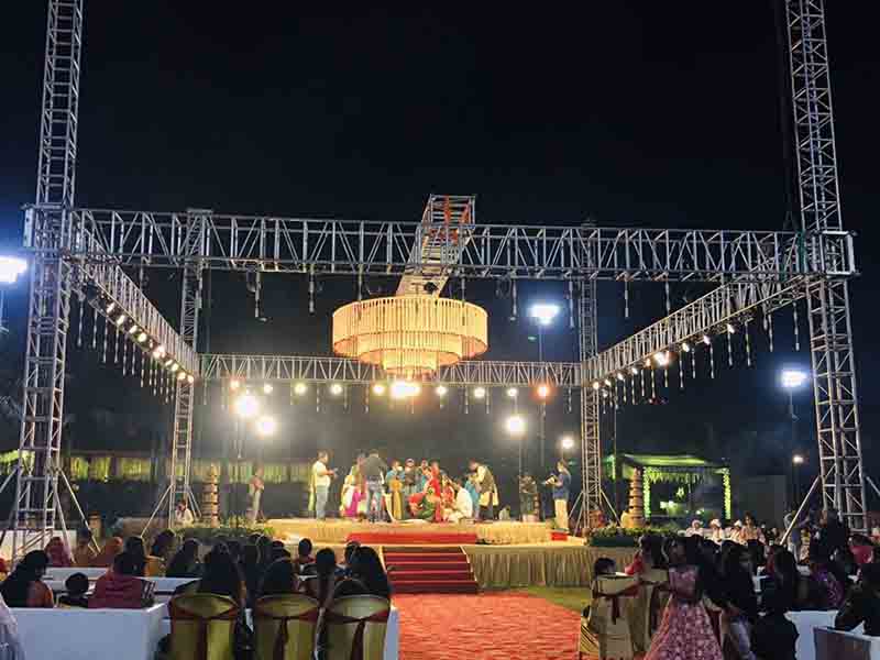 lighting truss for wedding events