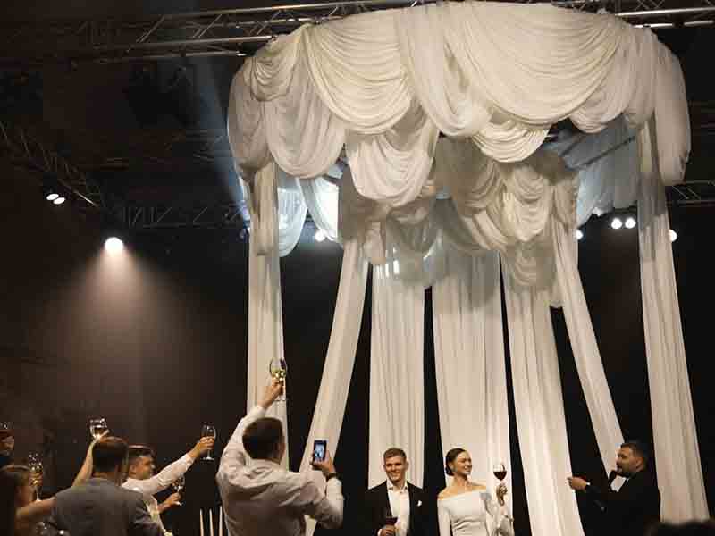 custom circular truss for weddings
