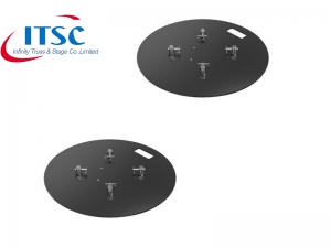 Dia 600 MM Black Truss Round Steel  Base Plate