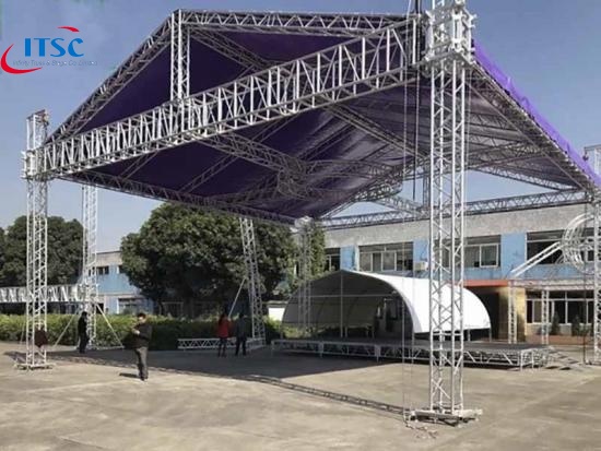 10m Heavy Duty Aluminium Stage Truss Rigging Triangular Roof 10m Heavy Duty Aluminium Stage Truss Rigging Triangular Roof Factories