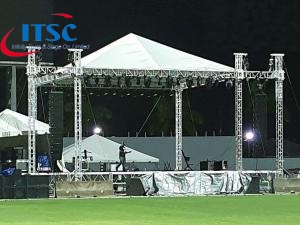 32x28ft Outdoor Stage Roof Cover Triangular Rooftop
