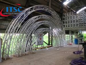 400mm Curve Bolt Box Truss for Arc roof or Circular Truss