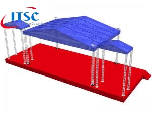 45ft Global Graphical Stage Roof Cover  Truss Kit For Sale