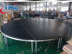 16ft Round Stage with Quicklock Portable Stage 1x1m  for wedding