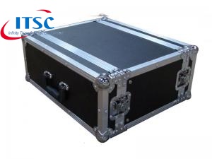 4U Deep Black Shockmount Rack Flight Case