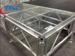 4ft H Clear Portable Modular Acrylic Stage Platform Deck for sale