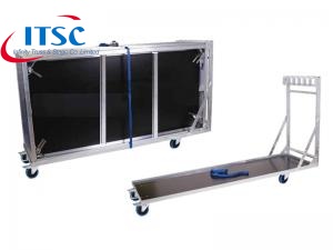 1x2m Quick portable stage Topping storage cartTrolley on Wheels