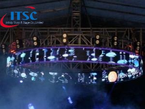 5M dia heavy duty Round Circular truss with 390mm box truss