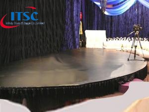 32ft  Portable Semi Round Mobile Stage Platform for Sale